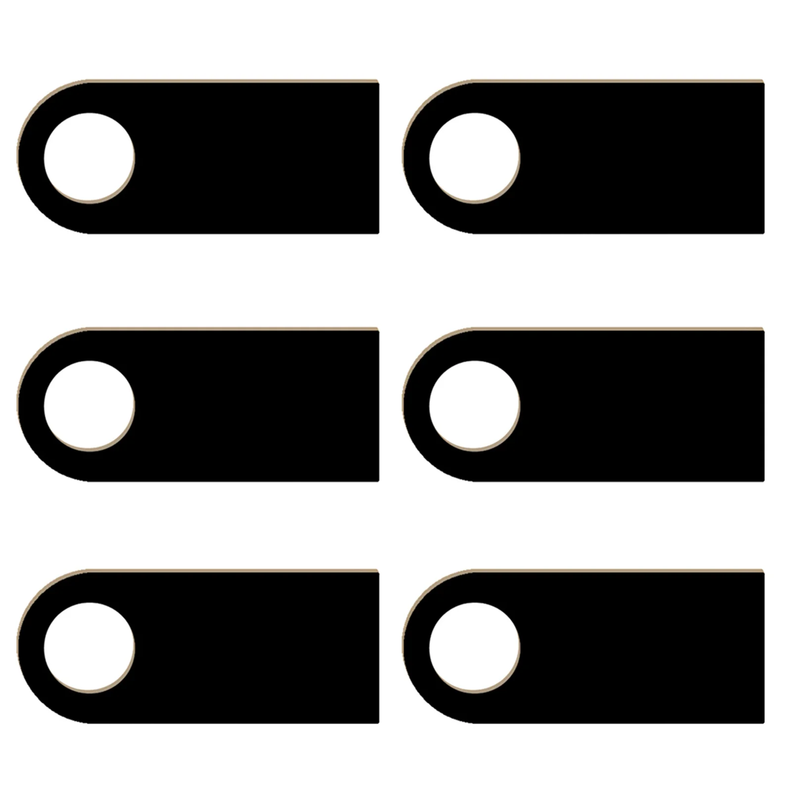 6 قطعة مقبض الباب الخشبي الصغير شماعات العلامات على الوجهين السبورة رسالة مجلس علامة معلقة ديكور للديكور المنزل #6