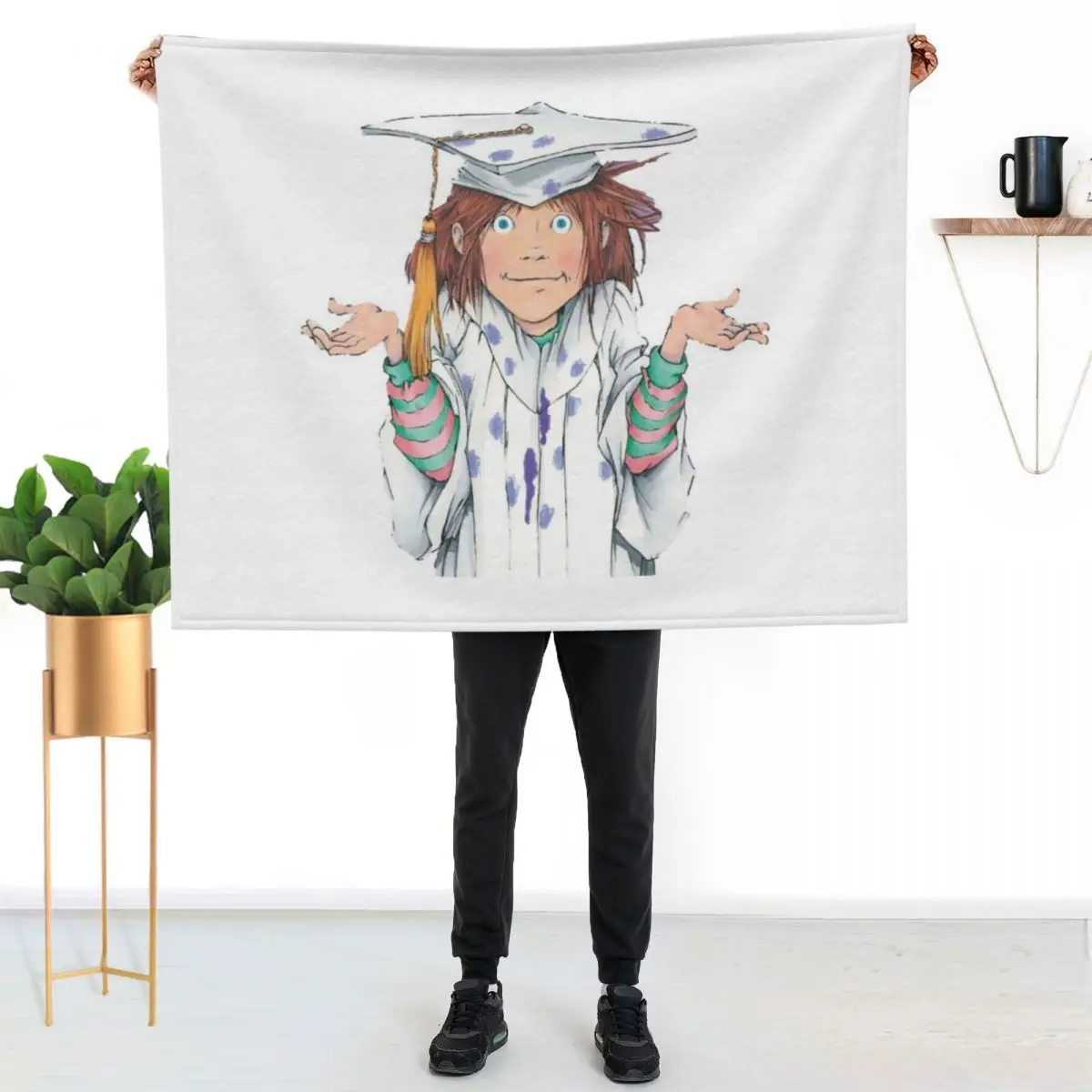 

Junie B. Jones Sticker Throw Blanket All Season Lightweight Soft Blanket for Bed