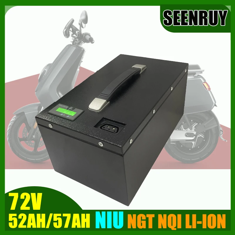 

NIU NGT NQI 72V 52AH 57AH Customizable Lithium Battery LI-ION with BMS 80A Bluetooth for electric vehicle motorcycle