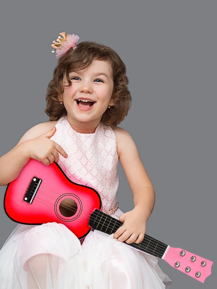 الزيزفون الغيتار القيثارة 6 سلاسل الآلات الموسيقية للأطفال ألعاب تعليمية هدية