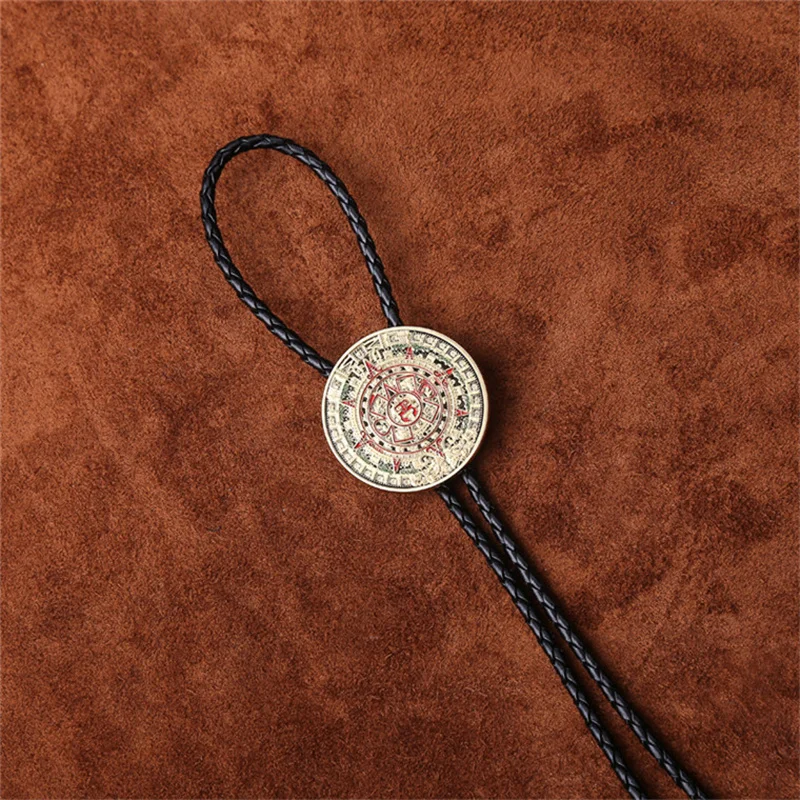 New Mexico Aztec Mayan Solar Calendar bolo Tie bolo Tie