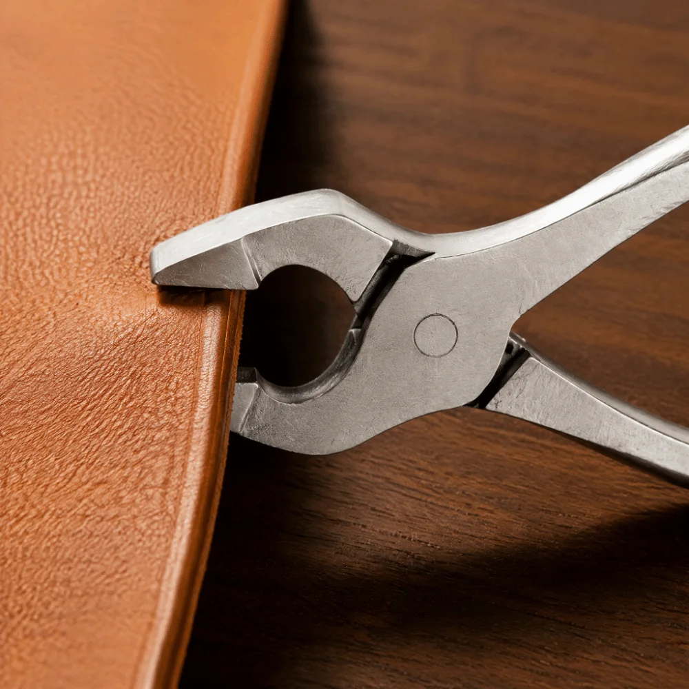 Heavy Duty Leather Edge Press Pliers Polished Jaws Ergonomic Grip Sheet Metal Hand Seamer Straight Jaw Flatten Press Tool