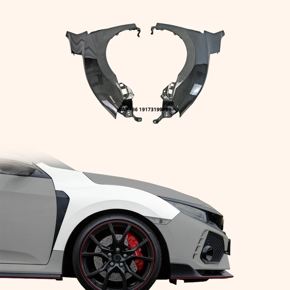 

For Civic Type R FK8 5D 2017-21 OE Style Carbon Fiber Front Fender Pair