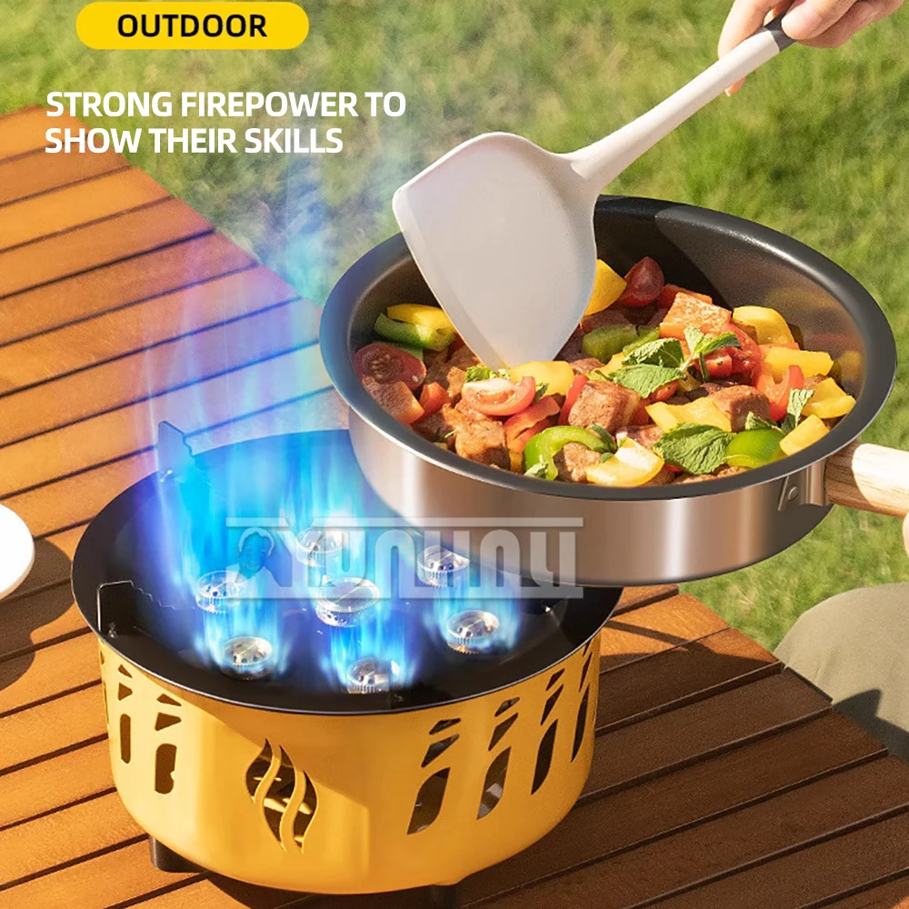 Cuisinière à feu féroce extérieure, plaque de cuisson Portable coupe-vent à gaz, Machine de cuisson Cocina A Gas