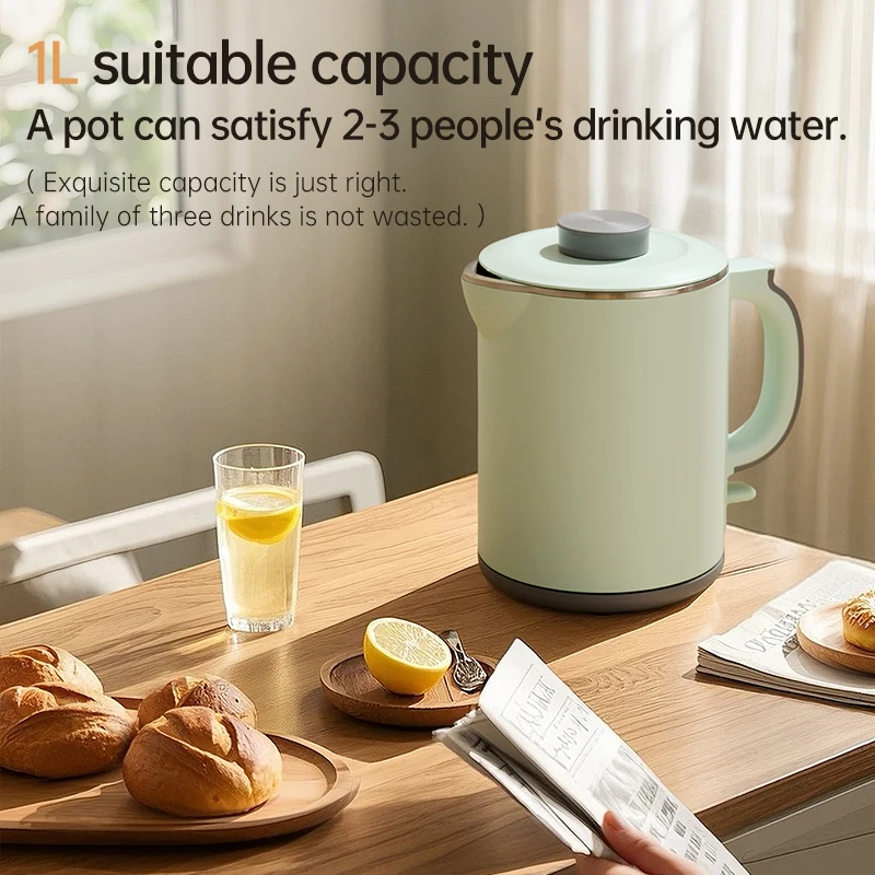 

Трансграничная электронная коммерция Xiyin, внешняя торговля, маленький чайник 1 л, чайник с подогревом для отеля B & B, 110 В, электрический чайник американского стандарта