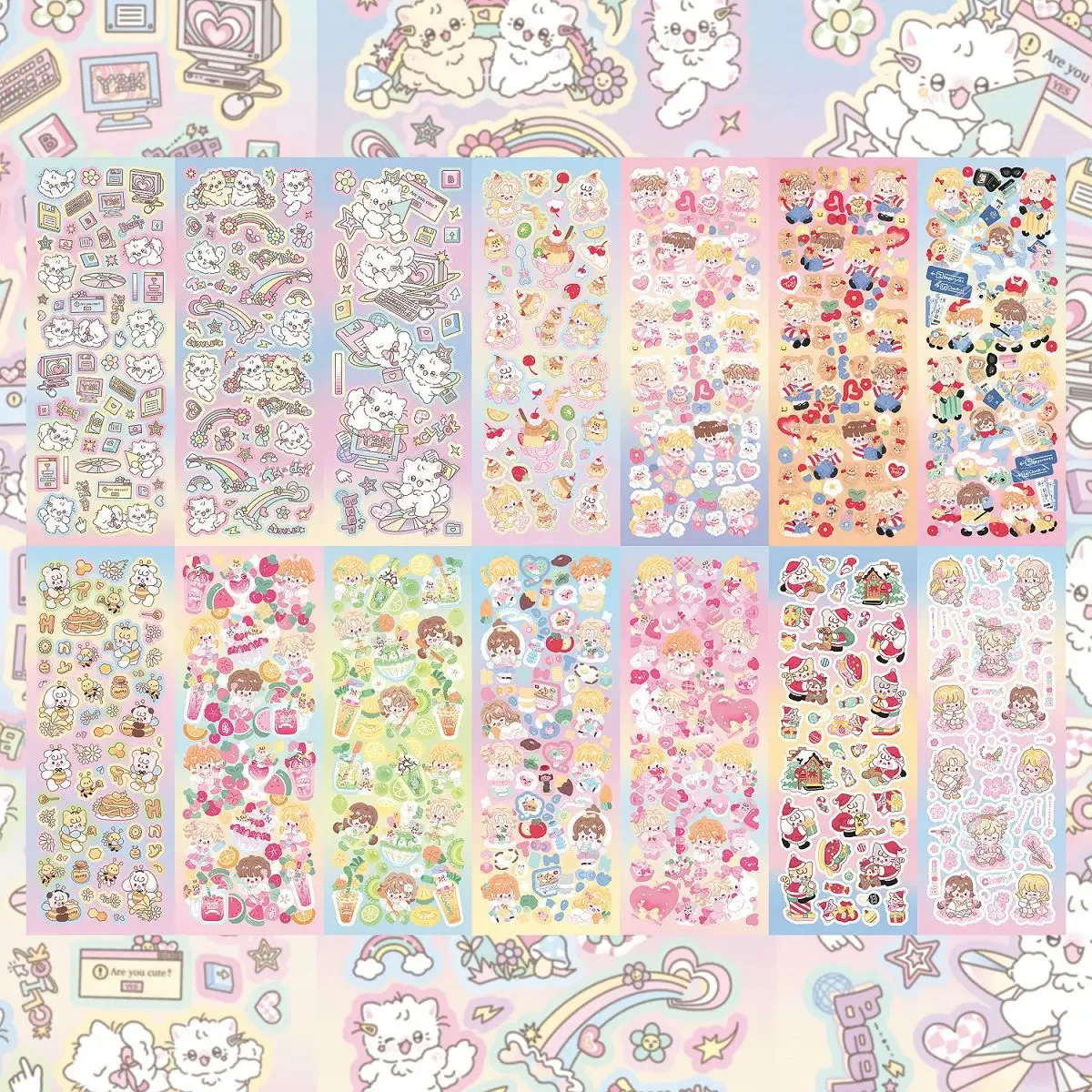 Cute Handbook Stickers Diy Decoration Creative Cartoon Stickers