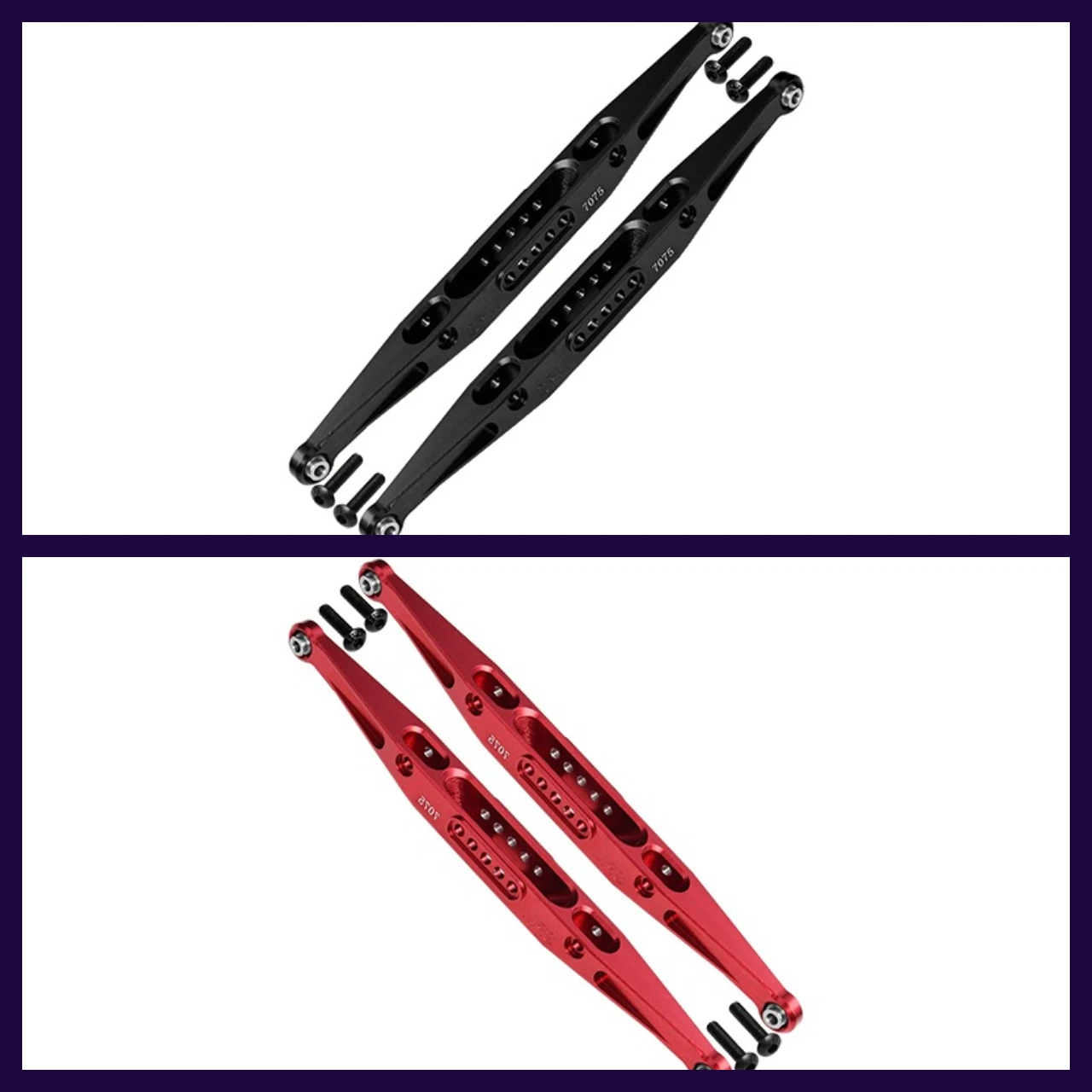 7075 Alloy Rear Lower Trailing Arms For LOSI 1/10 Baja Rey 1.0/2.0, Rock Rey, Hammer Rey LOS234003
