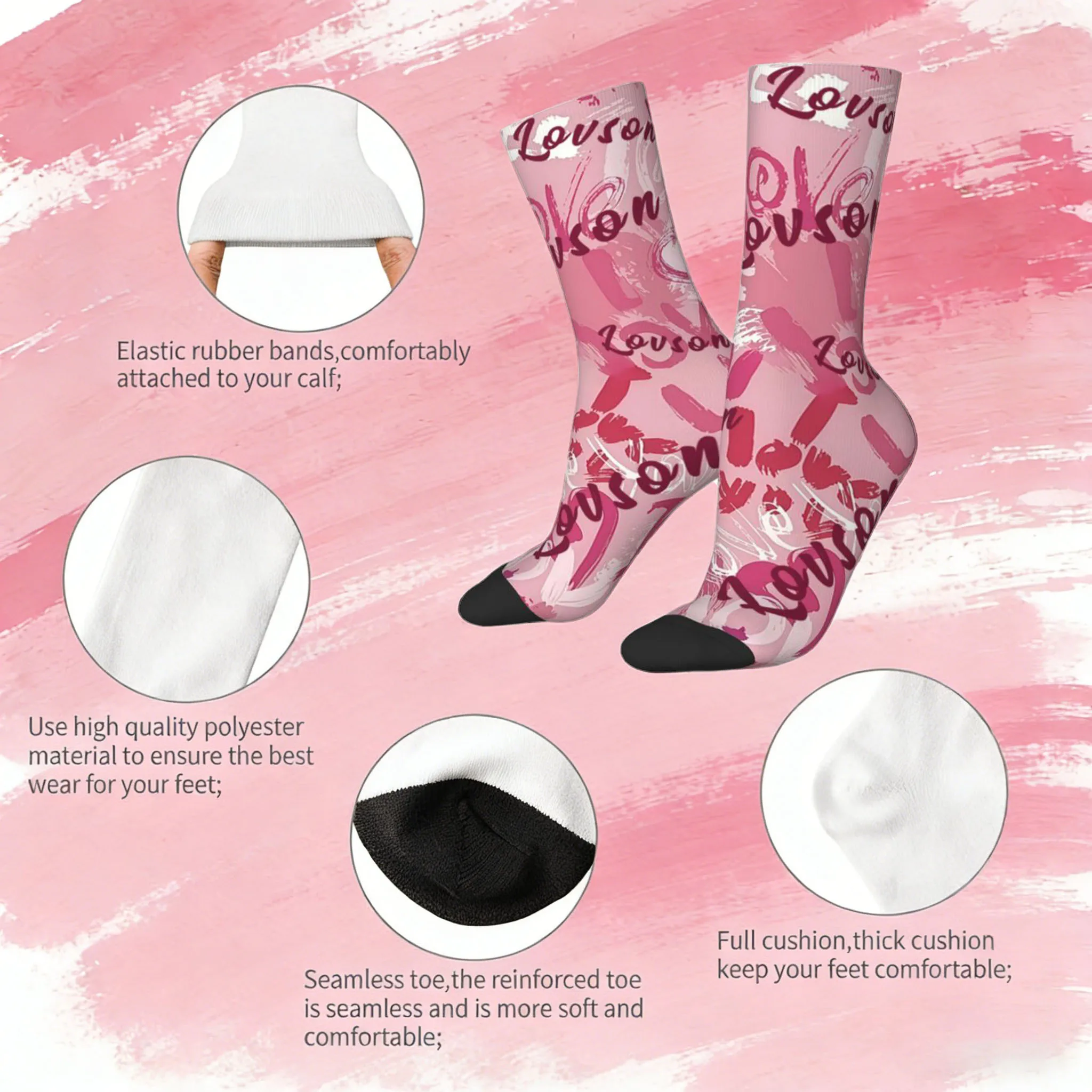 جوارب نصية مخصصة للجنسين جوارب مخصصة نمط شخصي الجوارب نص مضحك الجوارب المخصصة كالهدايا #3