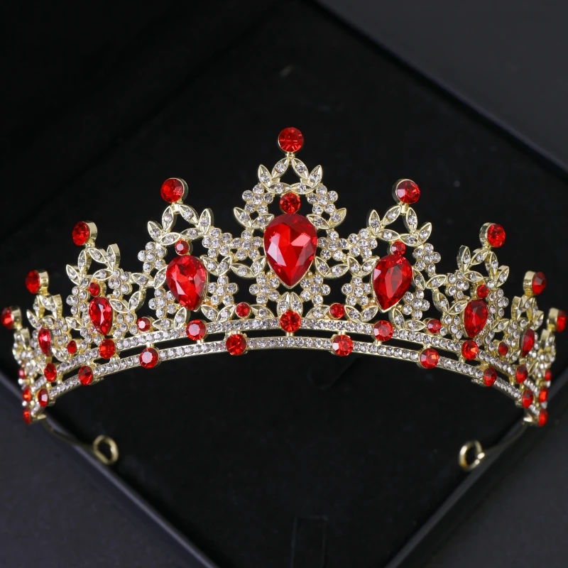 Coronas elegantes de cristal para fiesta de graduación, Tiaras y coronas de Reina para mujer, accesorios para el cabello de boda, joyería, regalos de aniversario
