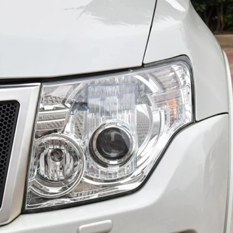 

For Mitsubishi Pajero V87 V93 V97 V80 2007-2020 Front Headlight Cover Lens Shell Lampshade Transparent Head Lamp Masks