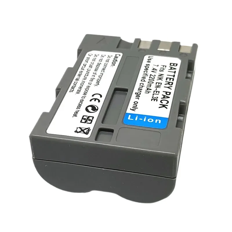 2200mAh EN-EL3e بطارية الكاميرا لنيكون D700 D300S D300 D200 D100 D90 D90s D80 D70S D70 D50 L50 بطارية قابلة للاستبدال