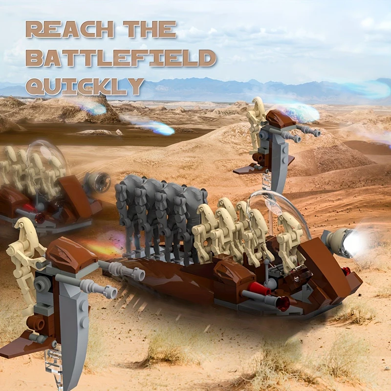 New Attack Craft Battle Droids Building Model Star Army MOC Blocks Sets Creative Toys Ornament Gifts for Kids Boys Adult 189pcs