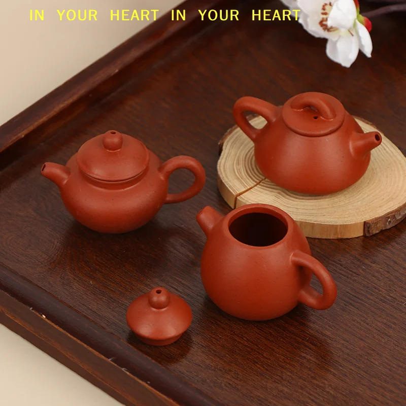 【X】Pocket  Teapot 25ML Pottery Fingertip Kettle Portable Handcrafted Teaware for Tea Enthusiasts Travel Companion