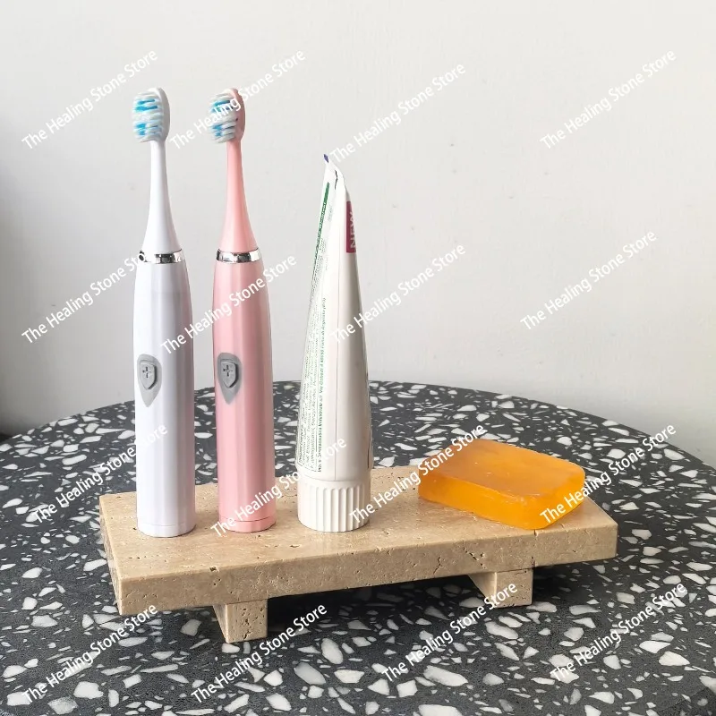 Natural marble foot tray rectangular jewelry jewelry watch/glasses/key bathroom entrance storage