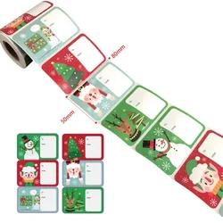 50pcs Celebrate Christmas Thank You Sticker Adhesive Label Seal Paper 