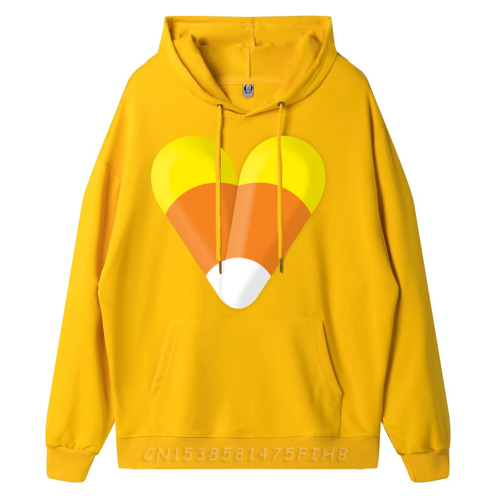 Cute Halloween Candy Corn Heart Sweatshirts For Men Men Clothing Large Size 4TH of July