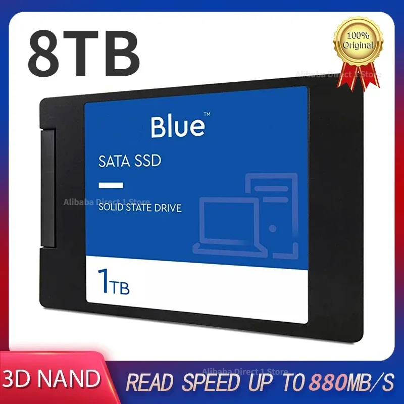 

Original 2.5" SSD 500GB 1T 2T 4T WD Blue SA510 SATA III Internal Solid State Drive Up to 880 MB/s For PC Desktop Laptop