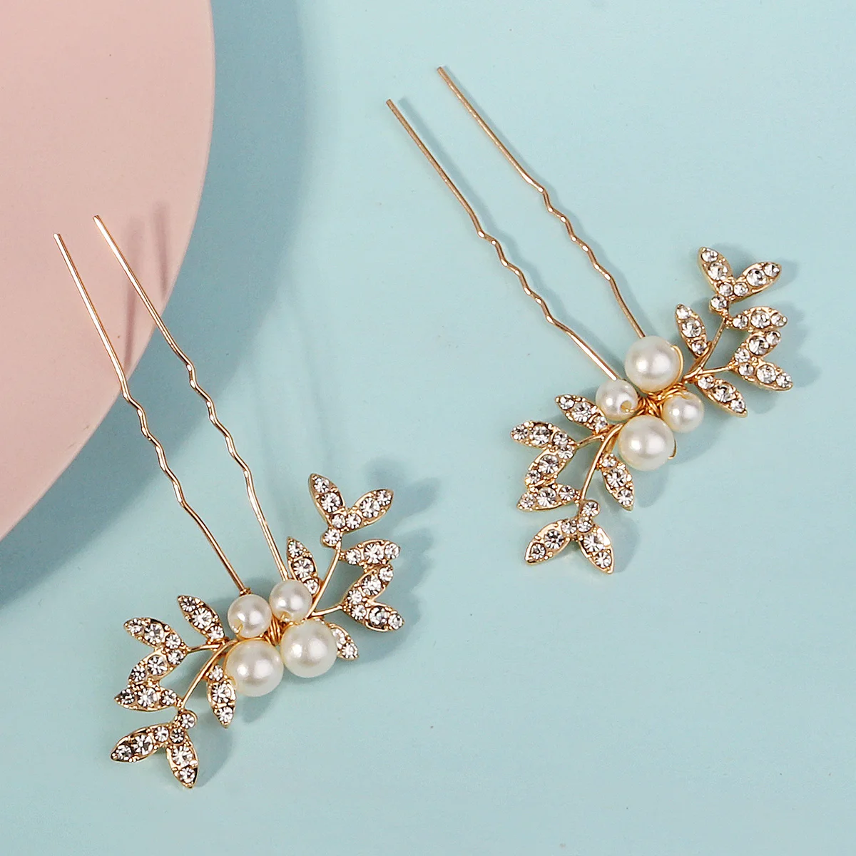 2 Teil/satz Mode Kristall Blume Braut Haarnadeln Trendy Handgemachte Perle Haar Clips Für Frauen Urlaub und Party Schmuck Zubehör – Detail 8