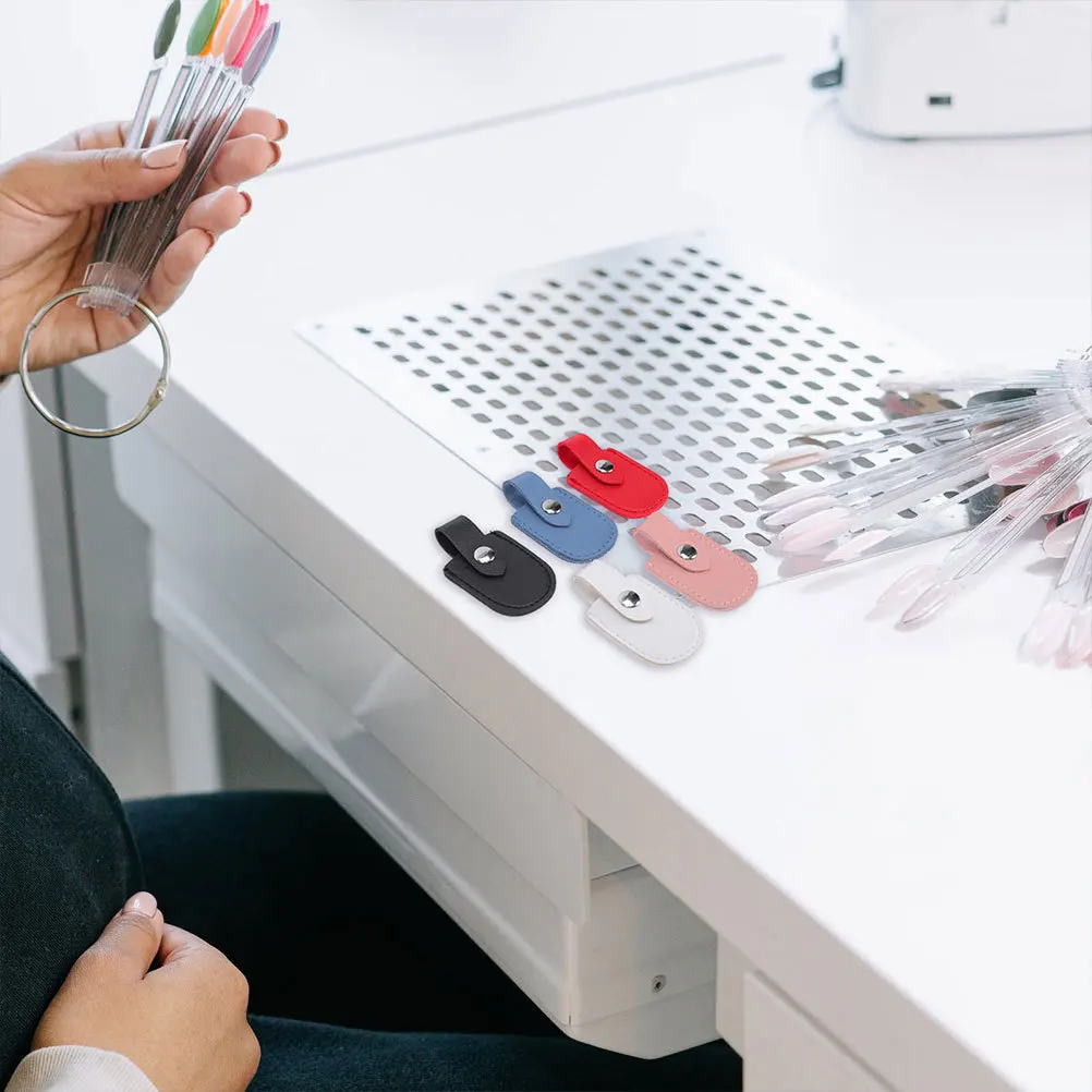 

6Pcs Nail Clippers Protective Covers Stylish Durable PU Sleeves Nail Scissor Pouches Cuticle Nipper Holder Manicure Tool