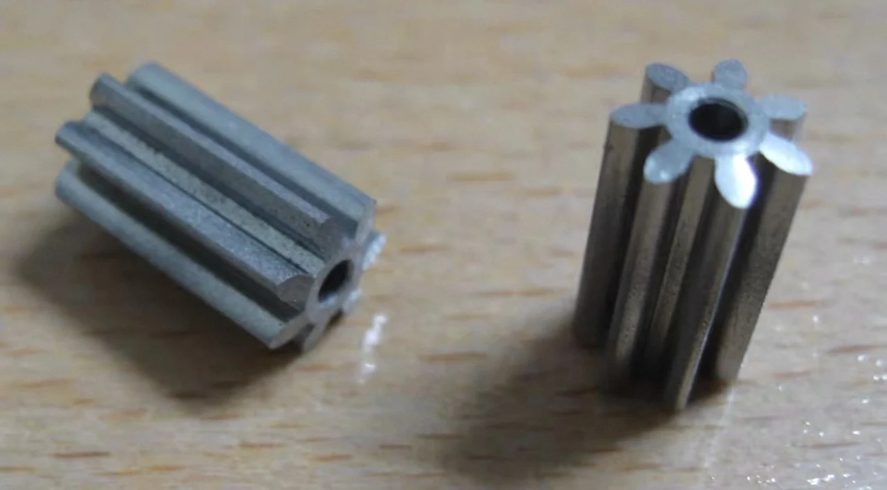 2.05mm Metal Extended Gear 0.8M 7T DIY Tools Vending Machine Industrial Wheel 13.8mm Length