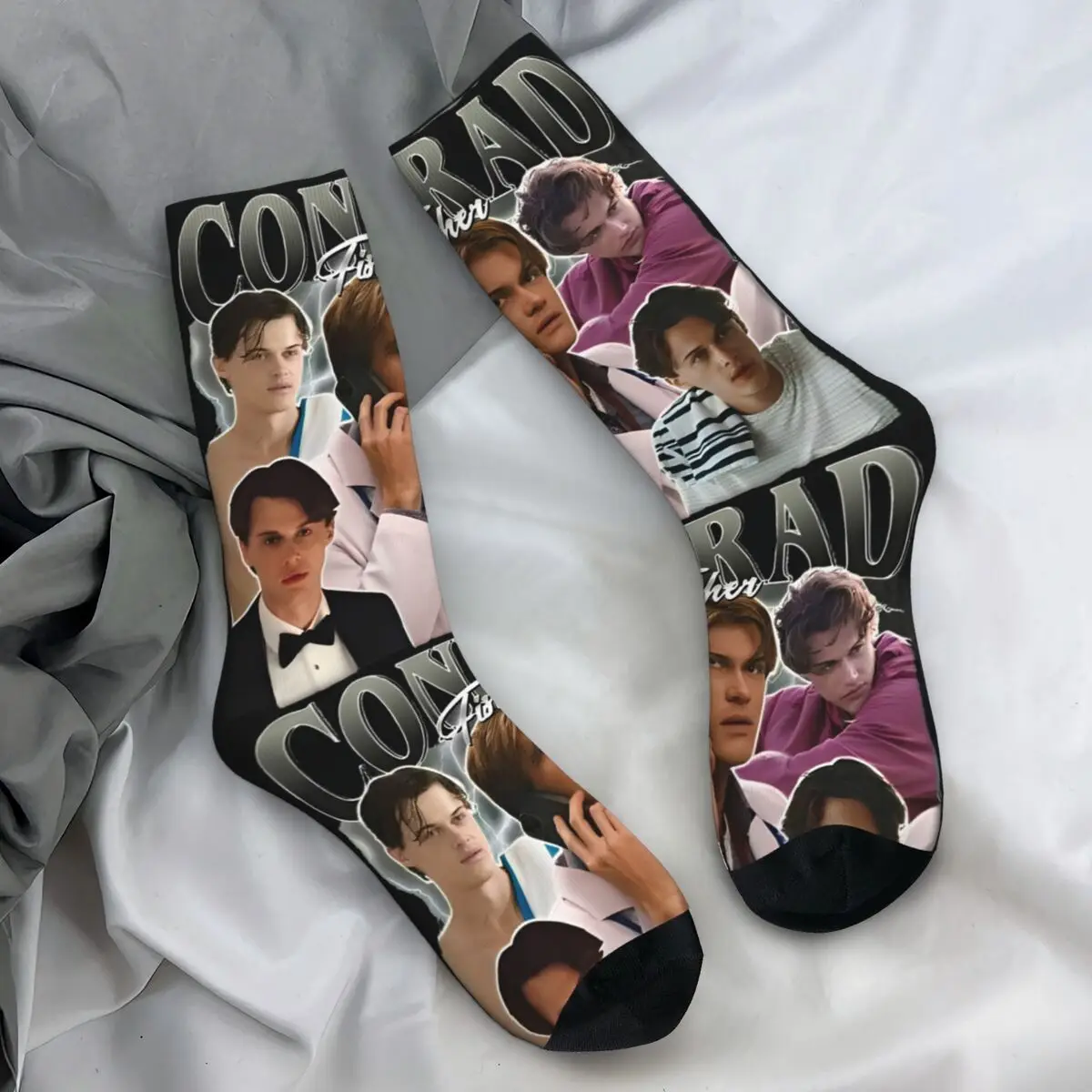 كونراد فيشر Bootleg الجوارب الصيف تحولت جميلة جوارب غير رسمية الرجال في الهواء الطلق جوارب رياضية الخريف المضادة للانزلاق الجوارب