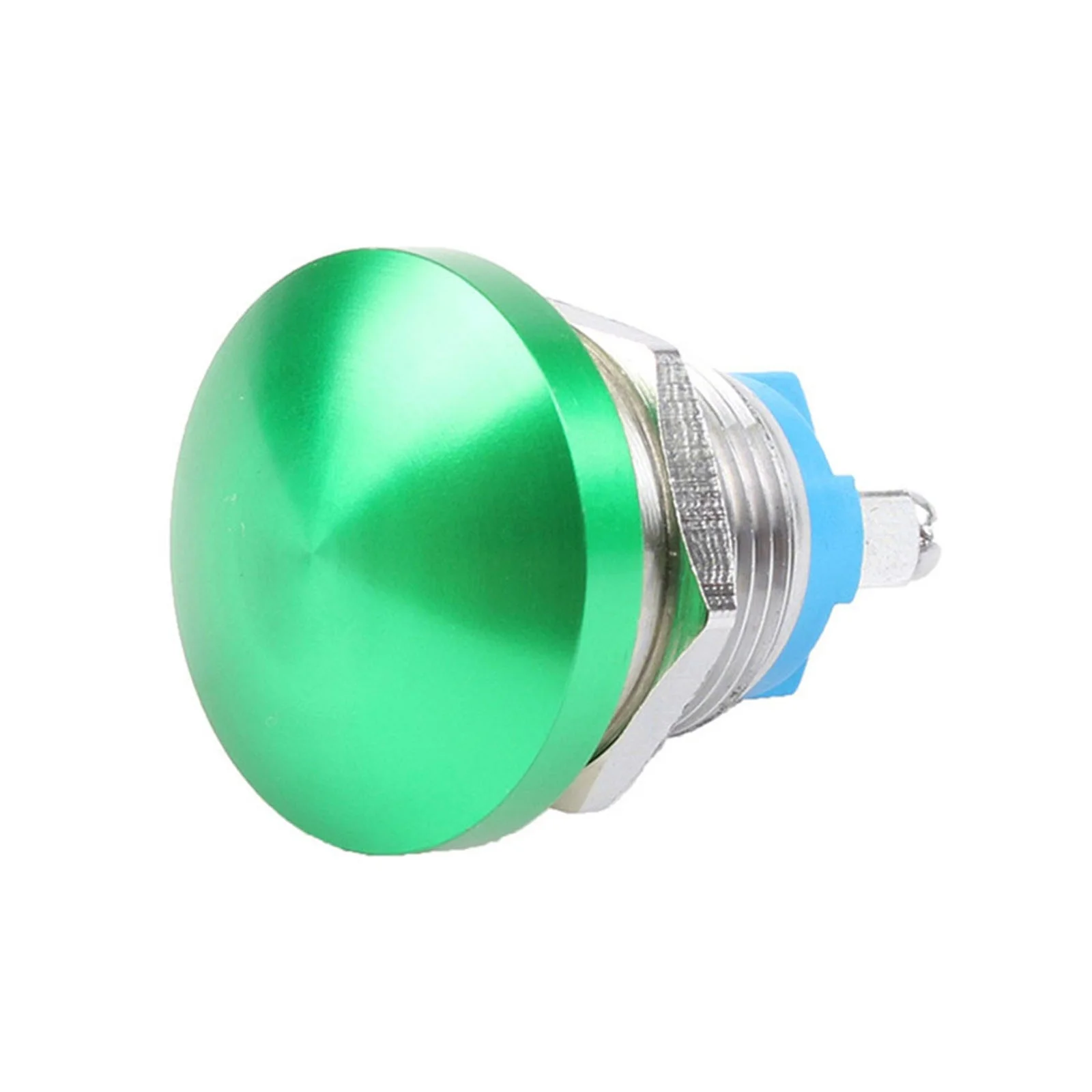 19mm Waterproof Metal Push Button Switch 1NO Momentary Self-Reset Mushroom Head Screw Feet Power Switch 3A 3~220V