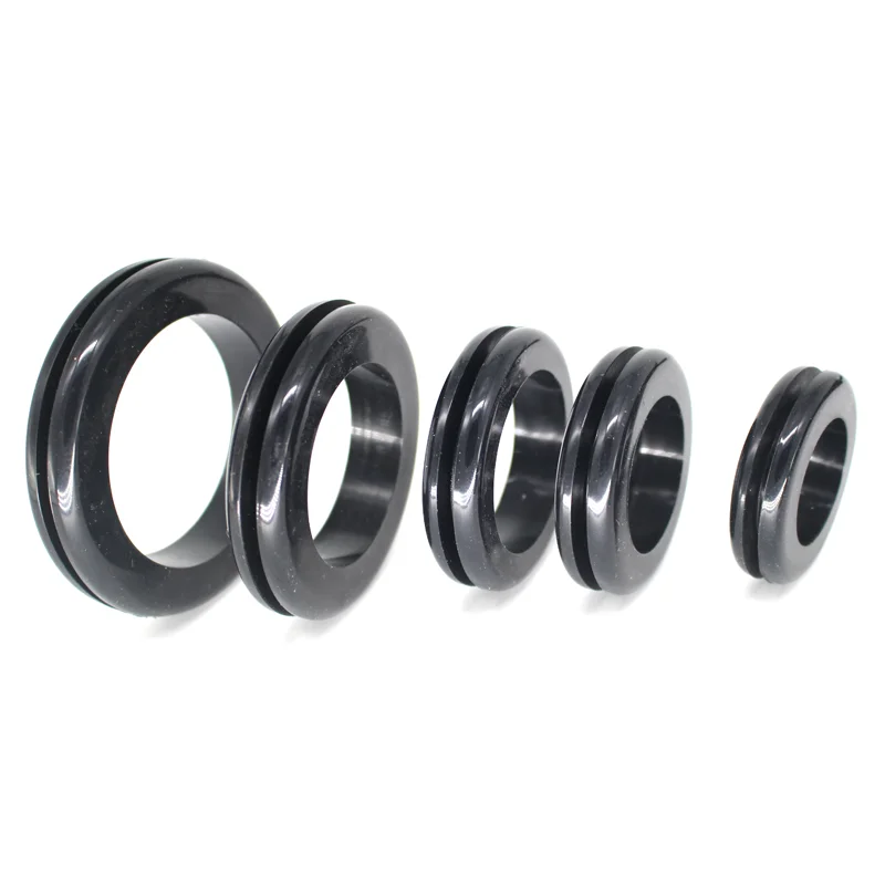 Novo anel de borracha de alta qualidade id 25mm 30mm 35mm 40mm 50mm preto protetor de fio anéis junta de cabo cega o anel de vedação