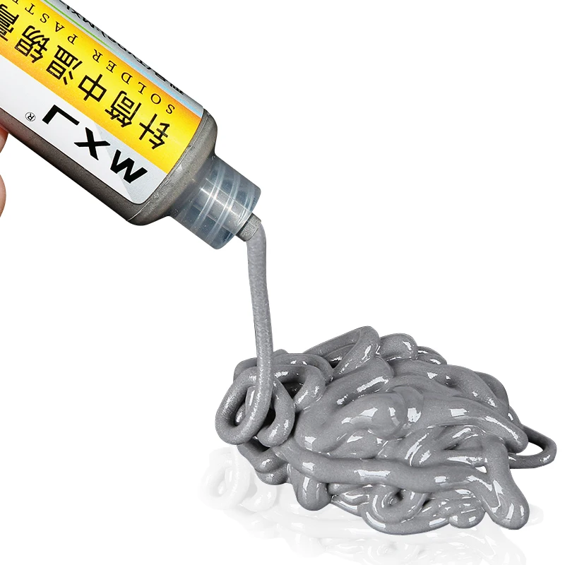 1PC Medium Temp Solder Paste Flux Repair Needle Cylinder Lead-Free Welding Paste Syringe Rework Tool for Electronic Repair