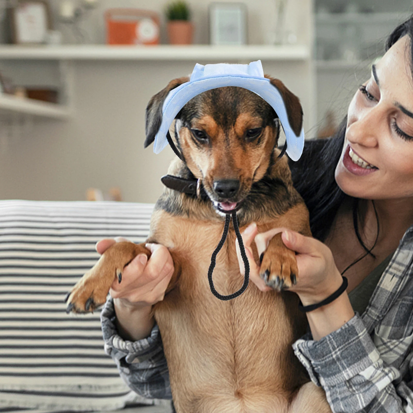 

Yellow Pet Baseball Cap Dog Bucket Hat with Ear Holes Accessories Pink Outdoor Cute Hats for Dogs Travel
