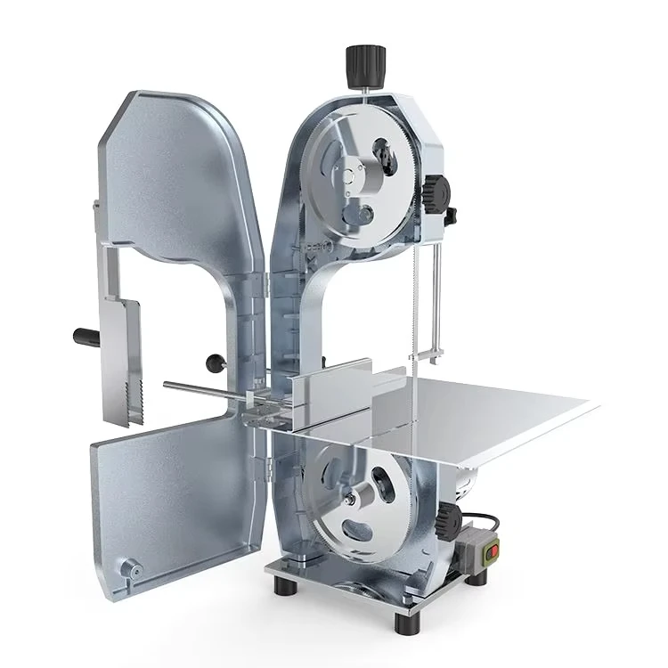 Commercial Automatic Kitchen Equipment Butcher Table Top Electric Cow Beef Frozen Meat and Bone Band Saw Cutter Cutting Machine