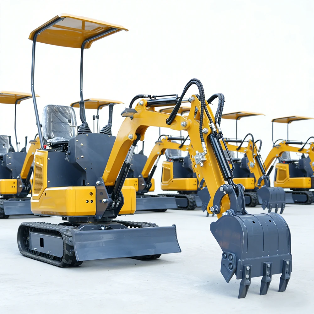 

Free Shipping Diesel Excavator Euro 5 CE EPA Engine 1 Ton Mini Excavator Earth Moving Mechanical Crawler Small Digger Customized