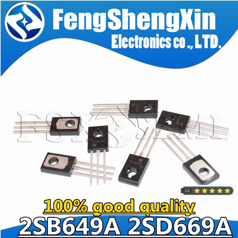 

20pcs/lot 2SB649A 2SD669A TO-126 (10 pcs B649A + 10 pcs D669A) Audio on tube PNP Power transistor