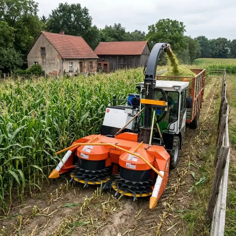 Self-Propelled Silage Baler Wrapper Follow Me System Display 550*550mm Bale Size For Small Medium Ranch