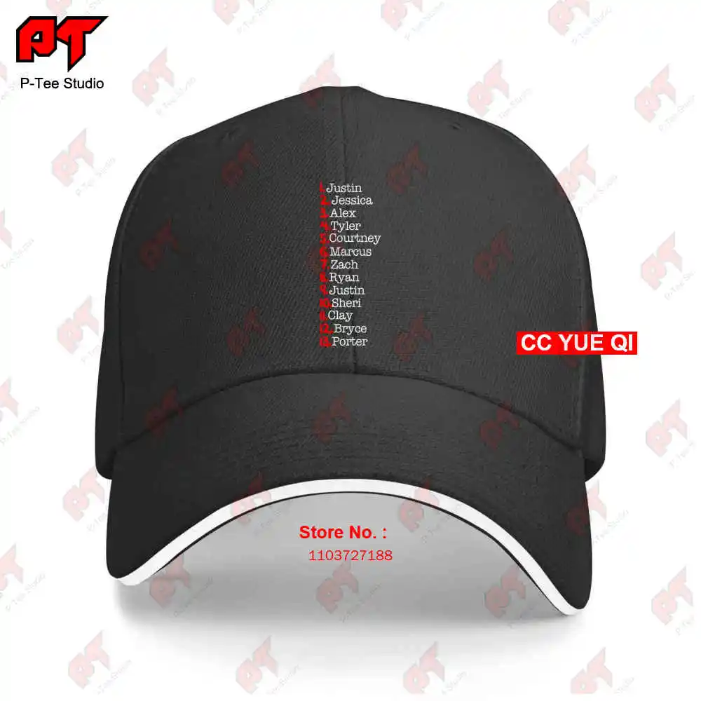 13 Reasons Why Tape Names Printed Baseball Caps Truck Cap 0276