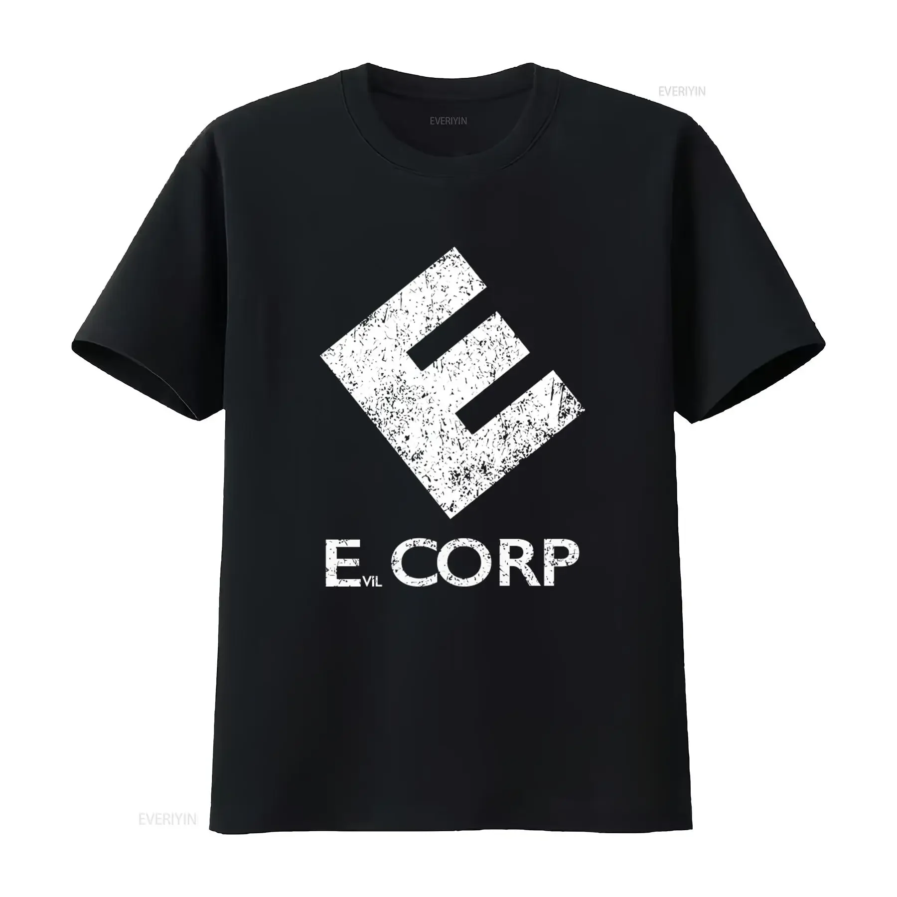 E Corp Fsociety Allsafe Hacker Tv Series Evil Mr Robot Print T Shirt vintage Washed homme Stretched streetwear Breathable