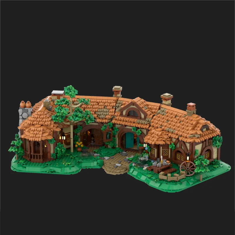 Nieuwe Moc Bouwstenen Ring Film Scène Model Shire Uitgebreide Serie Modulaire Bouwstenen kinderen Festival Gift Speelgoed DIYSet