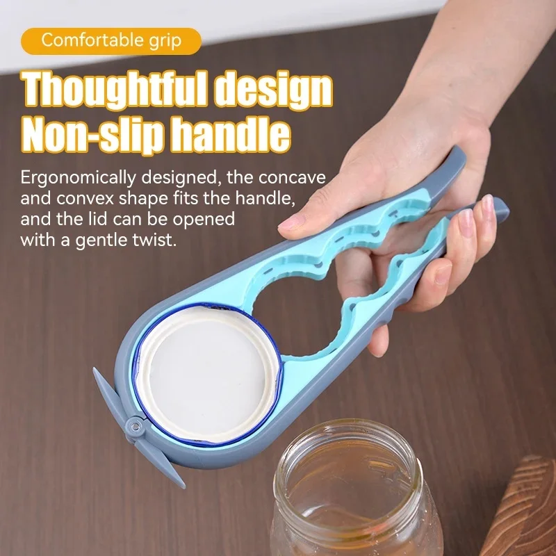 Plastic Non-Slip Can Opener Multi-Size Four-In-One Multi-Function Bottle Opener Can Opener Small Tool Kitchen Accessories