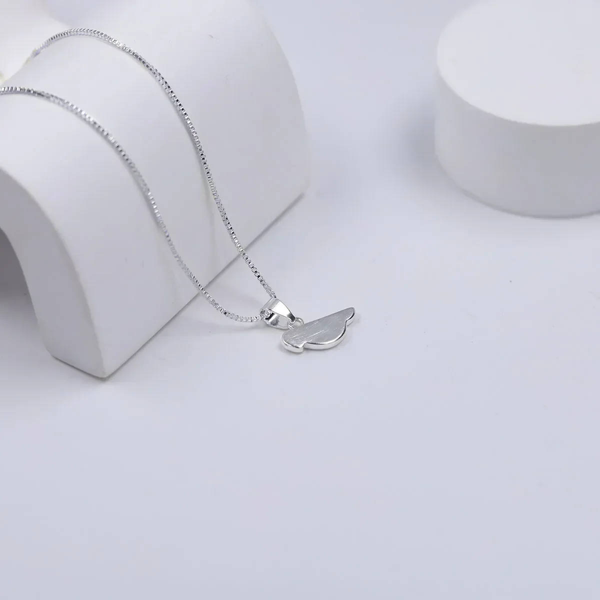 Diamond Hummingbird Necklace for Women Silver Moon and with Lab Grown Gifts