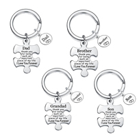 Stainless Steel Keychain Jewelry Gifts for Men, Boys, Dad, Son, Nephew, Grandad, Grandson, Brother, Uncle - Birthday & Christmas