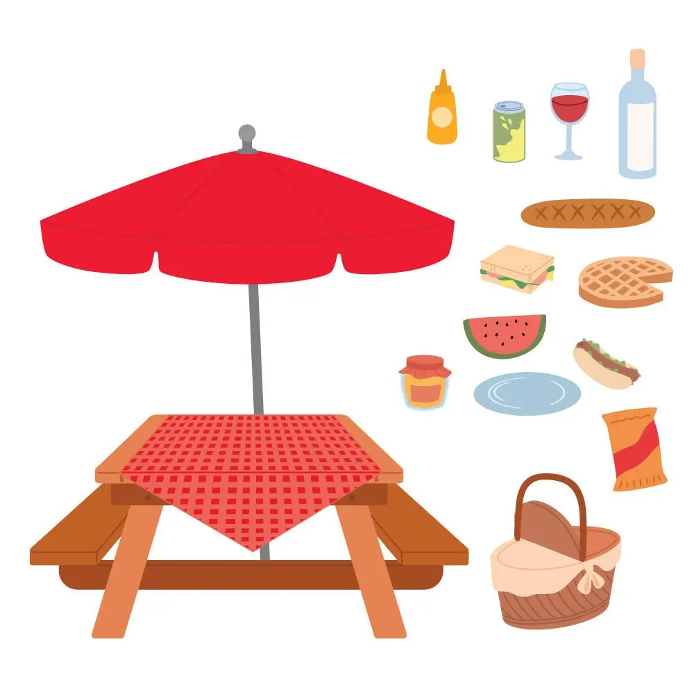 Picnic Table Metal Cutting Dies for DIY Scrapbooking Crafts Dies Cut Stencils Maker Photo Album Template Handmade Decoration