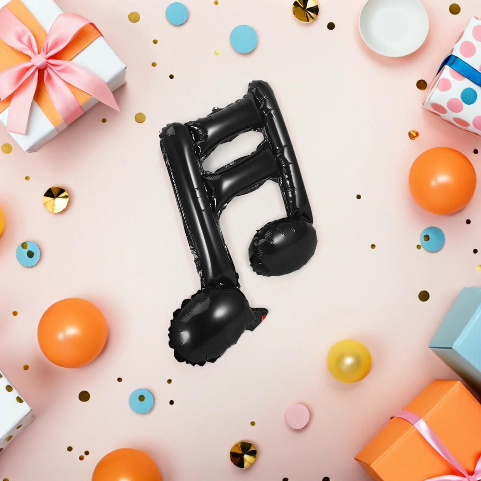 

40Pcs Music Theme Foil Balloons Black Note Party Decorations Classroom Studio Recording Event Supplies Musical Note Balloon