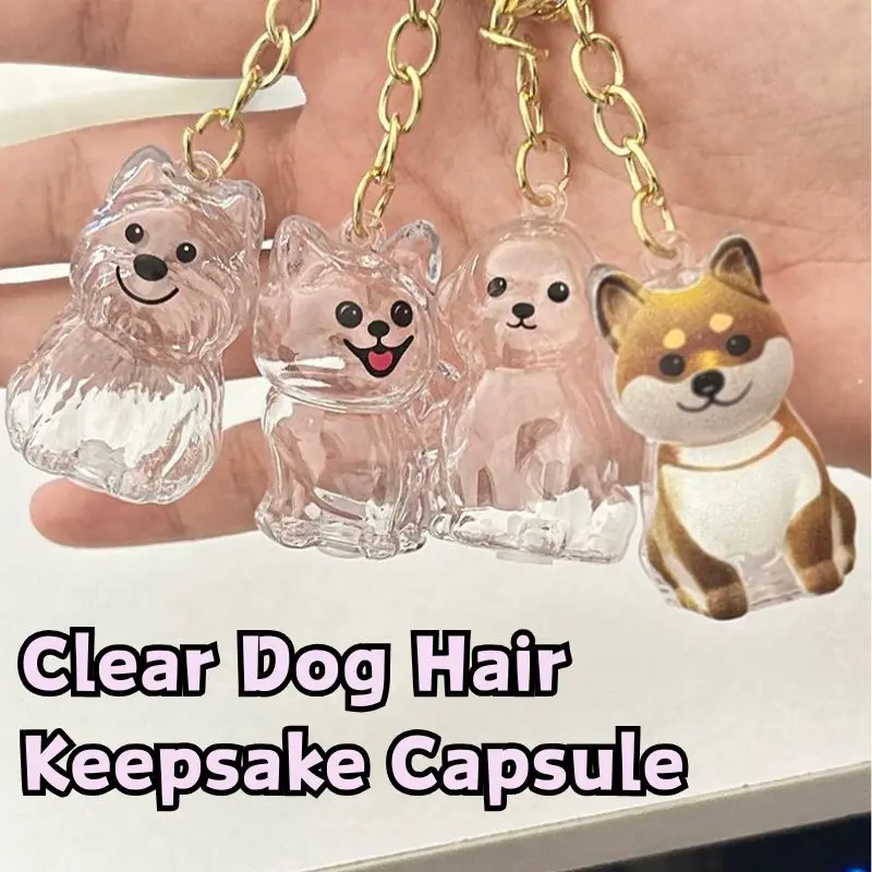 جرو الشعر التذكاري تذكار كبسولة الحيوانات الأليفة الكلب/القط الفراء الحاويات الحيوانات الأليفة الشعر تخزين المفاتيح ديكور عشاق الحيوانات الأليفة الحيوانات الأليفة الهدايا التذكارية