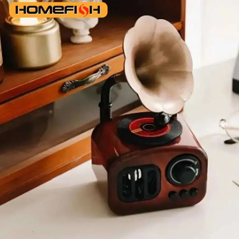 

Vintage Gramophone Music Box Home Decoration Photography Props Indoor Artwork Holiday Gift