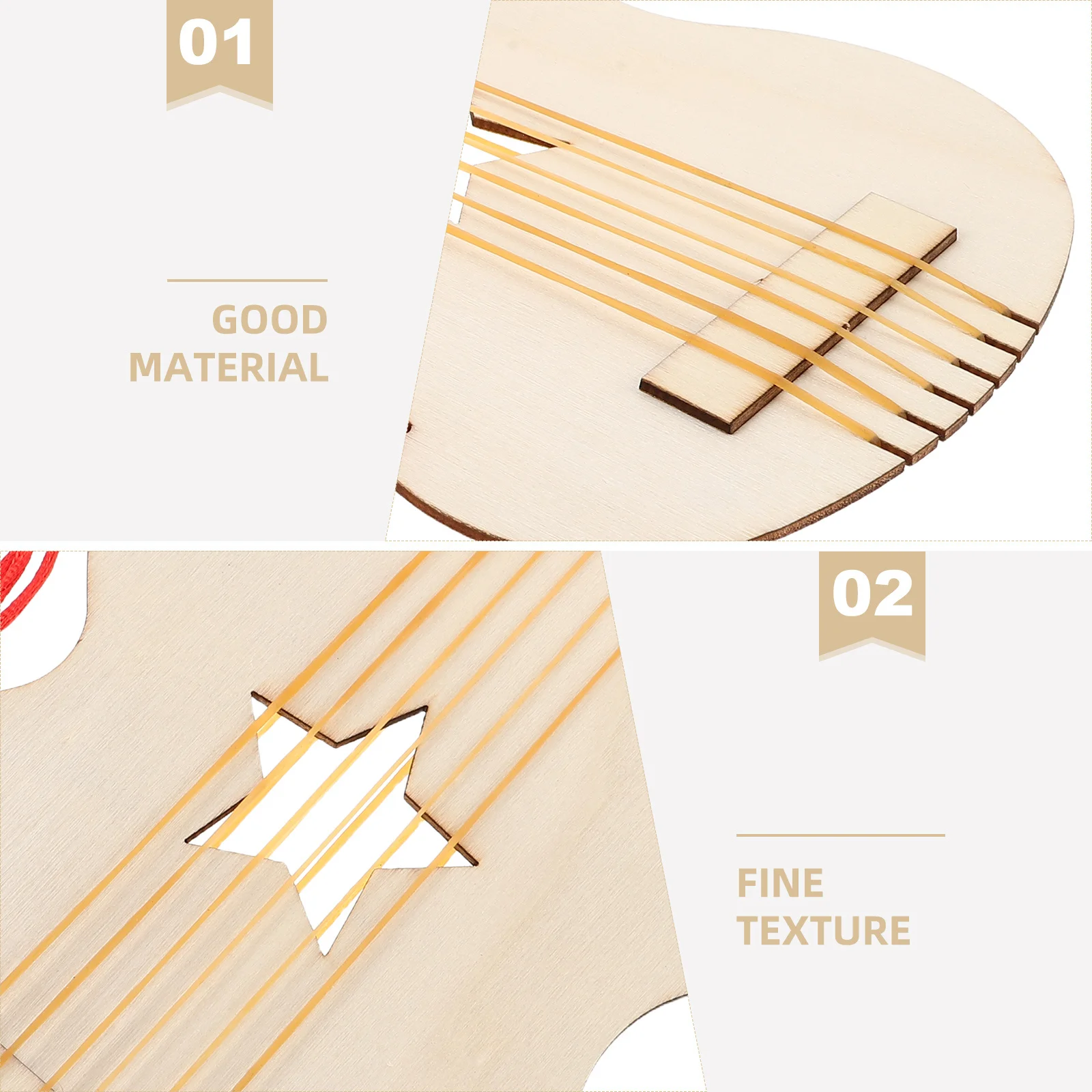 Kit d'artisanat de guitare en bois, bricolage, guitare en bois inachevé pour enfants, Art, fête d'anniversaire, thème musical, création faite à la main, jouets musicaux pour enfants