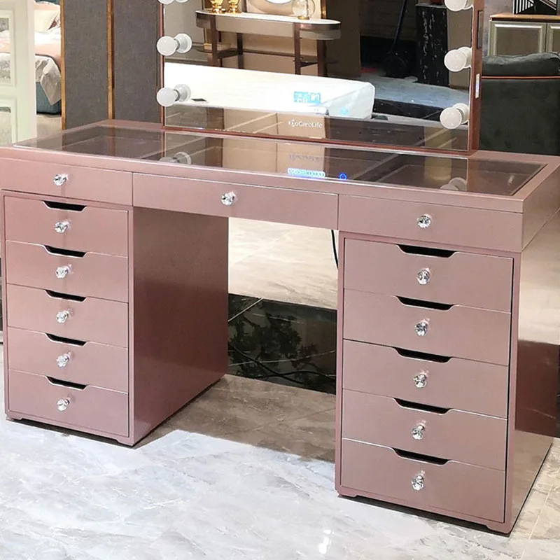 Modern Style Luxury Interior Bedroom Dressing Table  Style Led Mirror Dressing Table