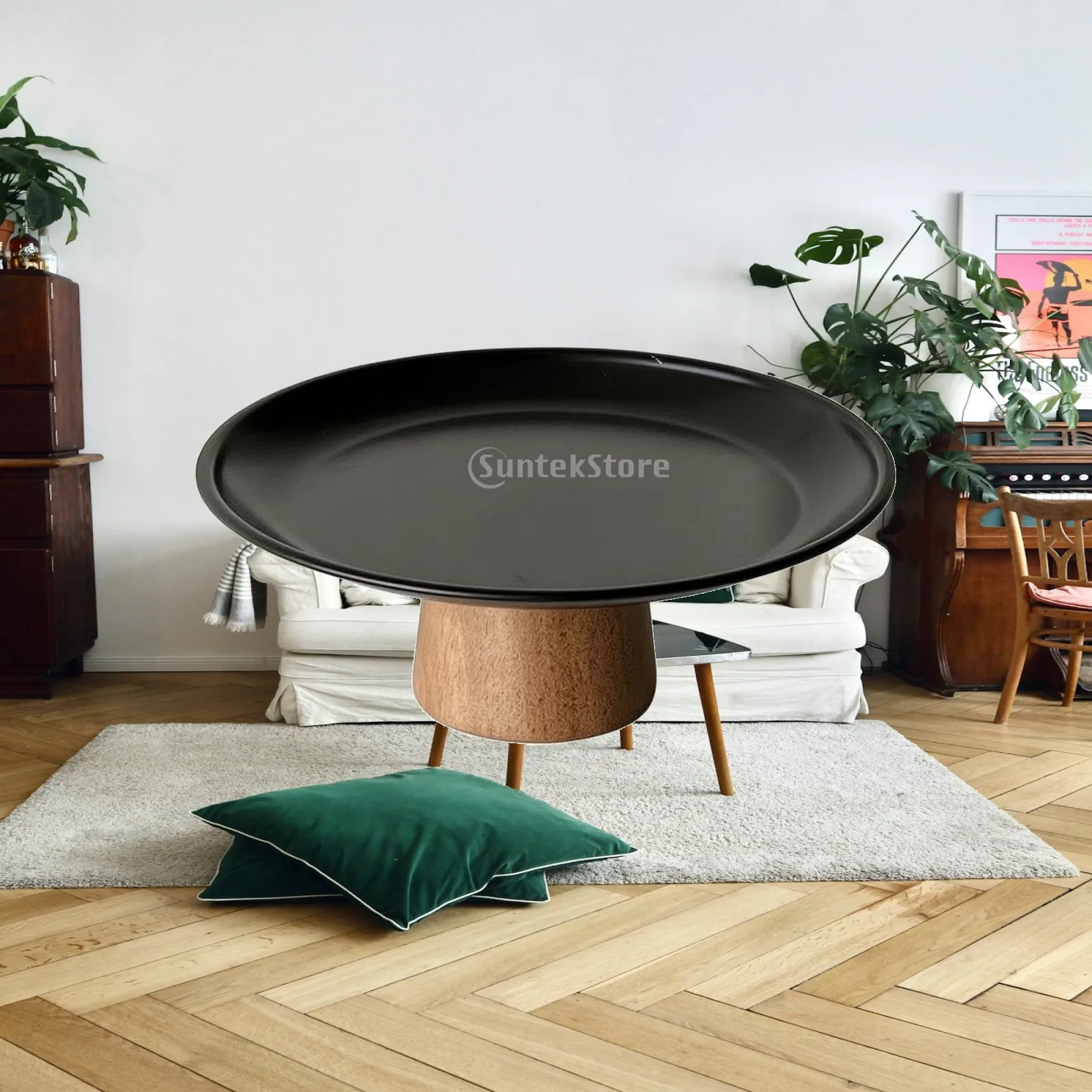 Elevated Snack Tray Stainless Steel Pedestal Stand for Afternoon Tea Home Entertaining Elegant
