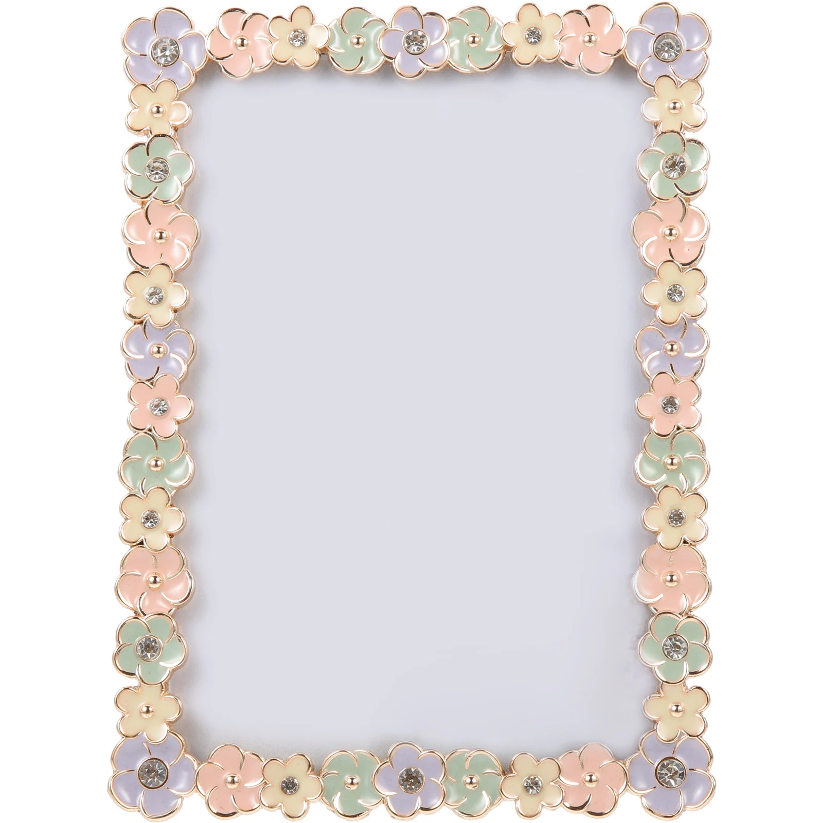 

Colorful Metal Photo Frame Simple Aesthetic Desk Decorative Home Office Vintage Holder Durability Practical Picture Frames