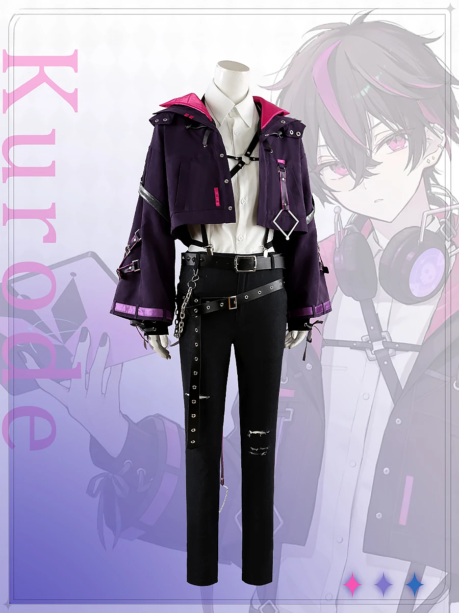 Jeu Fragaria Souvenirs Kuromi Knight Kurode Revealed Cosplay Costume, Tenues d'Halloween, Uniforme Trempé, Personnalisé, Femmes, Hommes