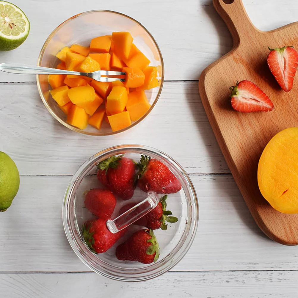 

Heat Resistant Glass Bowl Transparent Clear Salad Dessert Serving Fruit Vegetable Dish Safe Elegant Salad Bowl