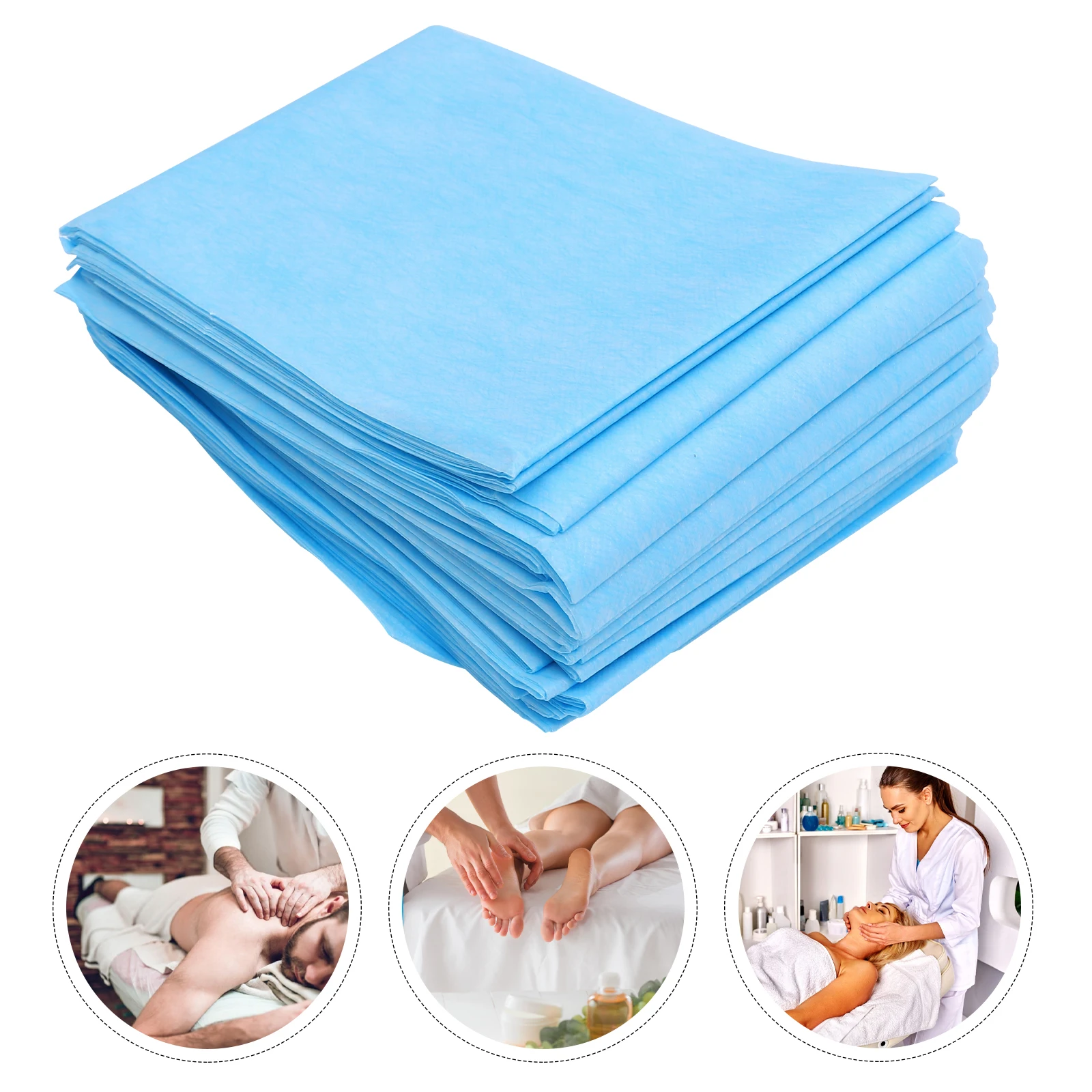 

20 Pcs Disposable Bed Sheets Salon Bedsheet Non-Woven Waterproof Cover Bedspread